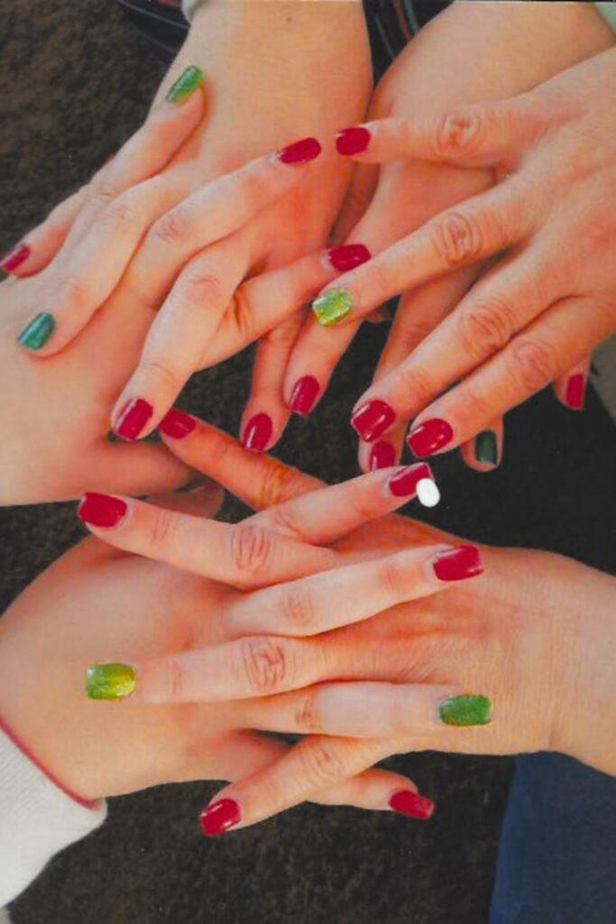 Colorful French Tip Nails