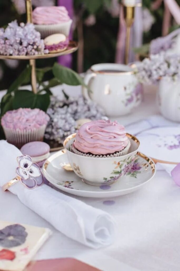 Floral Tea Party Setup