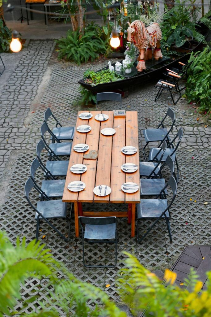 Outdoor String Light Setup