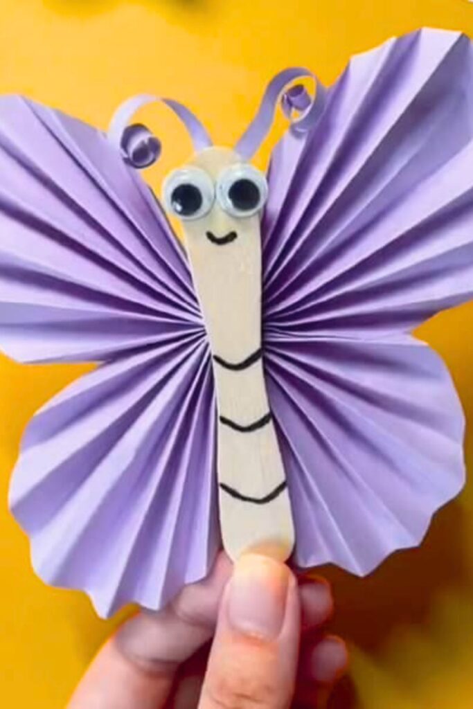 Popsicle Stick Butterfly Craft