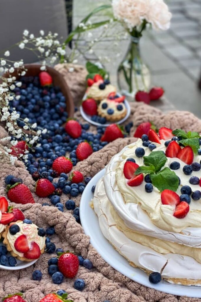 Red White and Blue Dessert Table