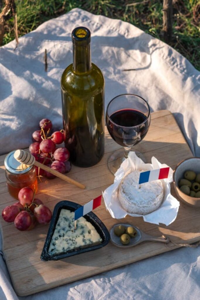 Red White and Blue Picnic Setup