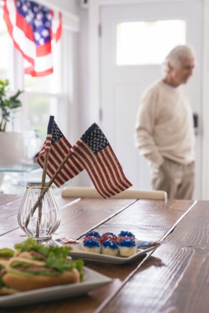 Star-Spangled Table Setup