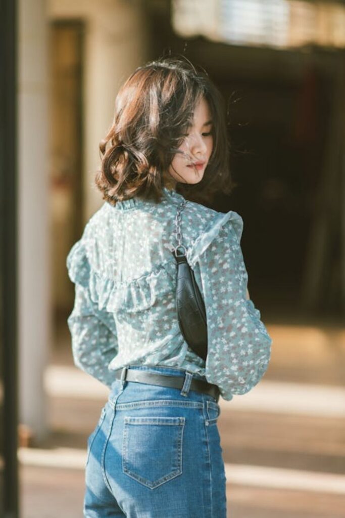 Casual Jeans and Blouse Combo