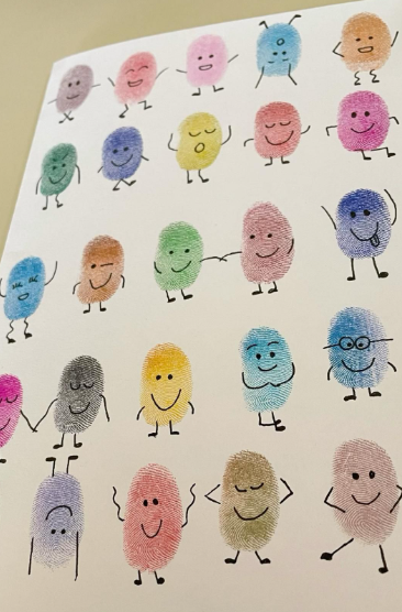 Fingerprint Art Card