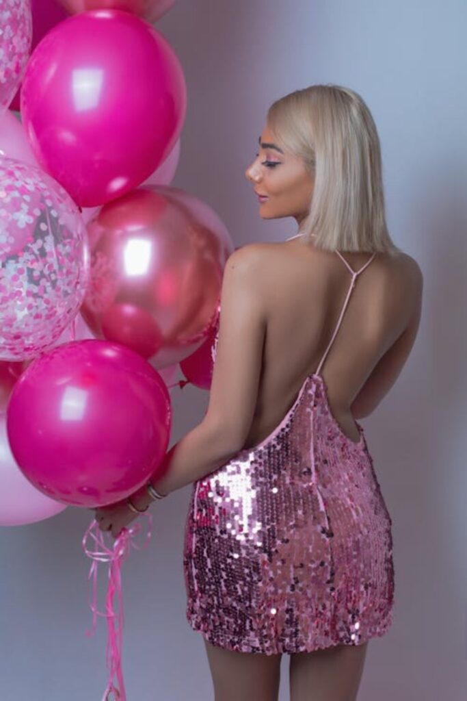 Pink Confetti Balloons