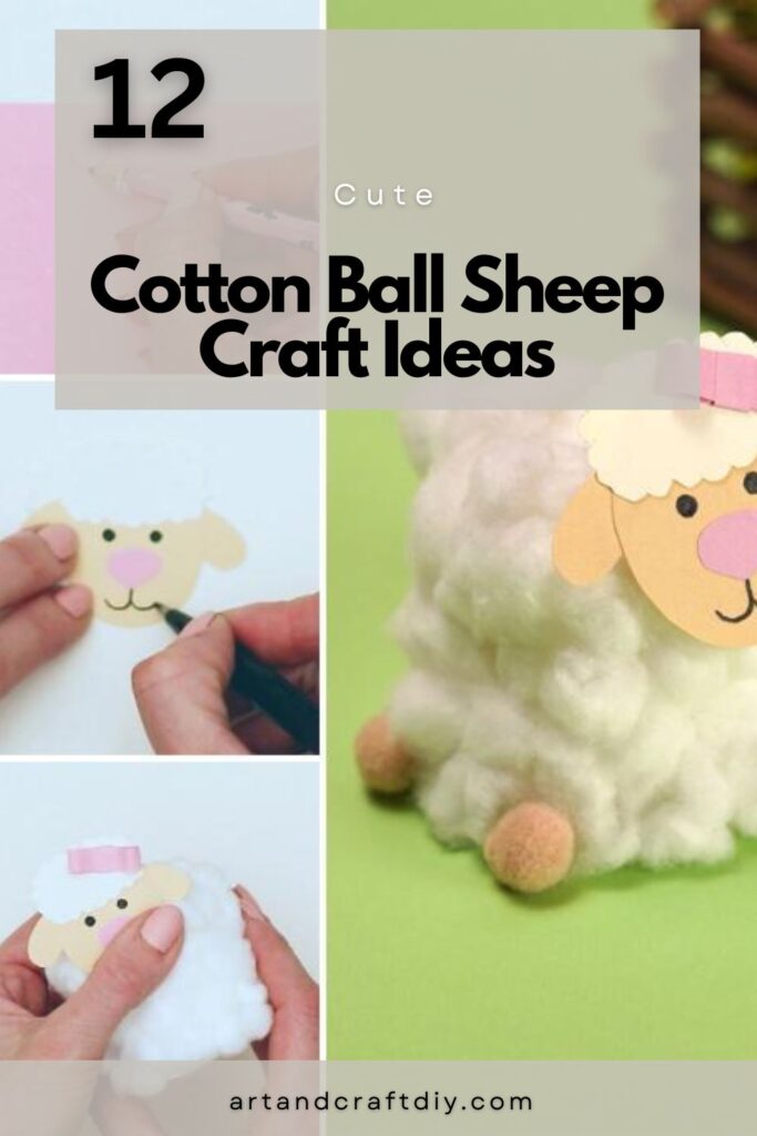 Cotton Ball Sheep Craft