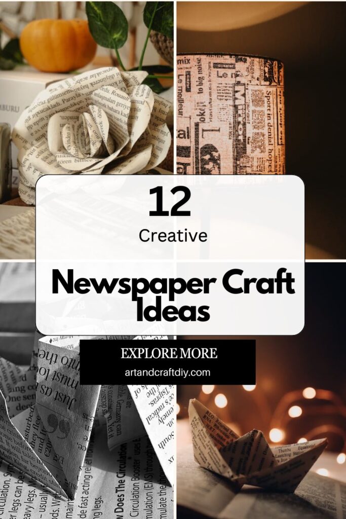 Newspaper Craft Ideas