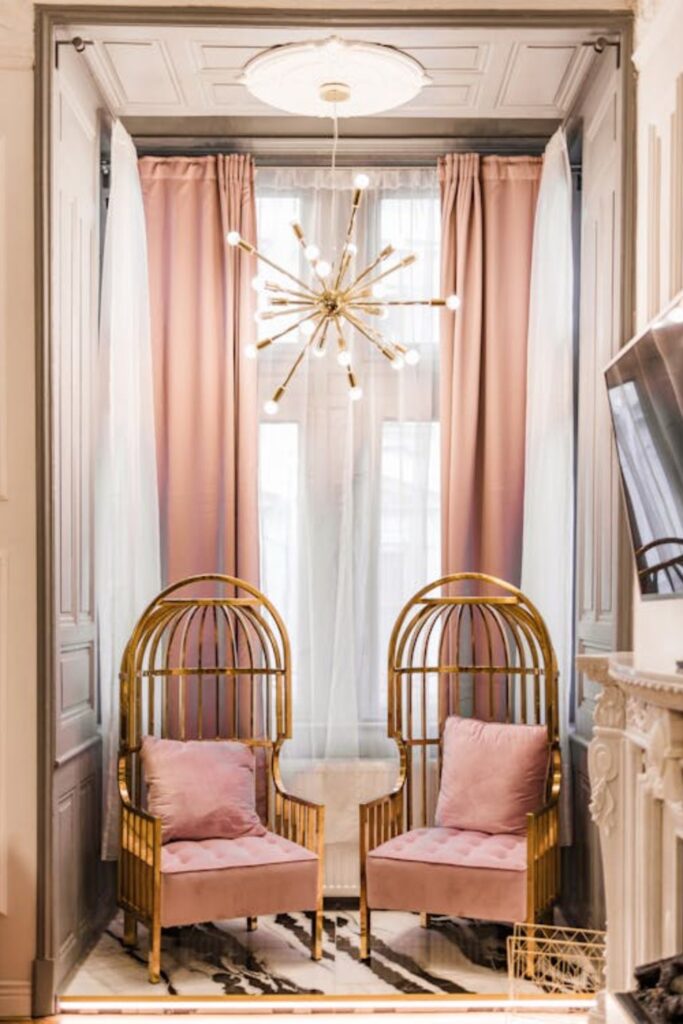 Pink and Gold Luxury Room