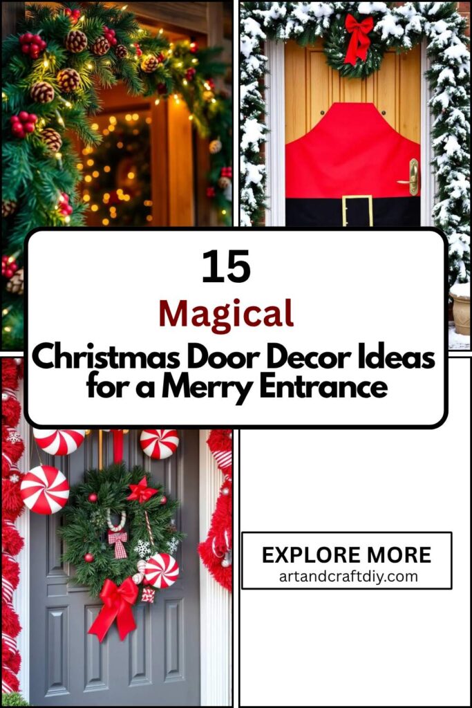 Christmas Door Decor Ideas for a Merry Entrance