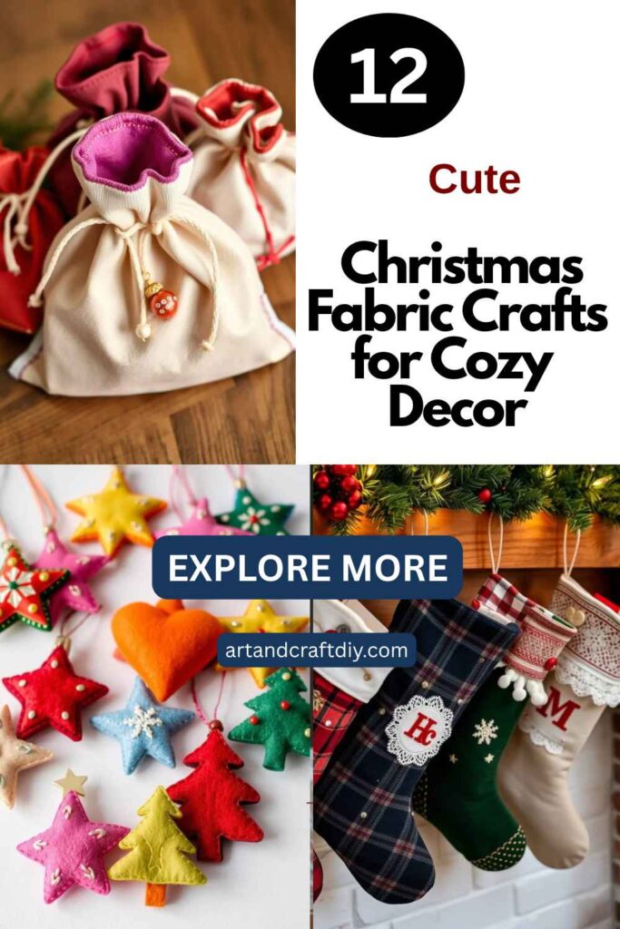 Christmas Fabric Crafts for Cozy Decor