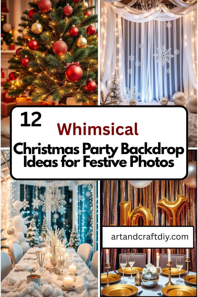 Christmas Party Backdrop Ideas for Festive Photos