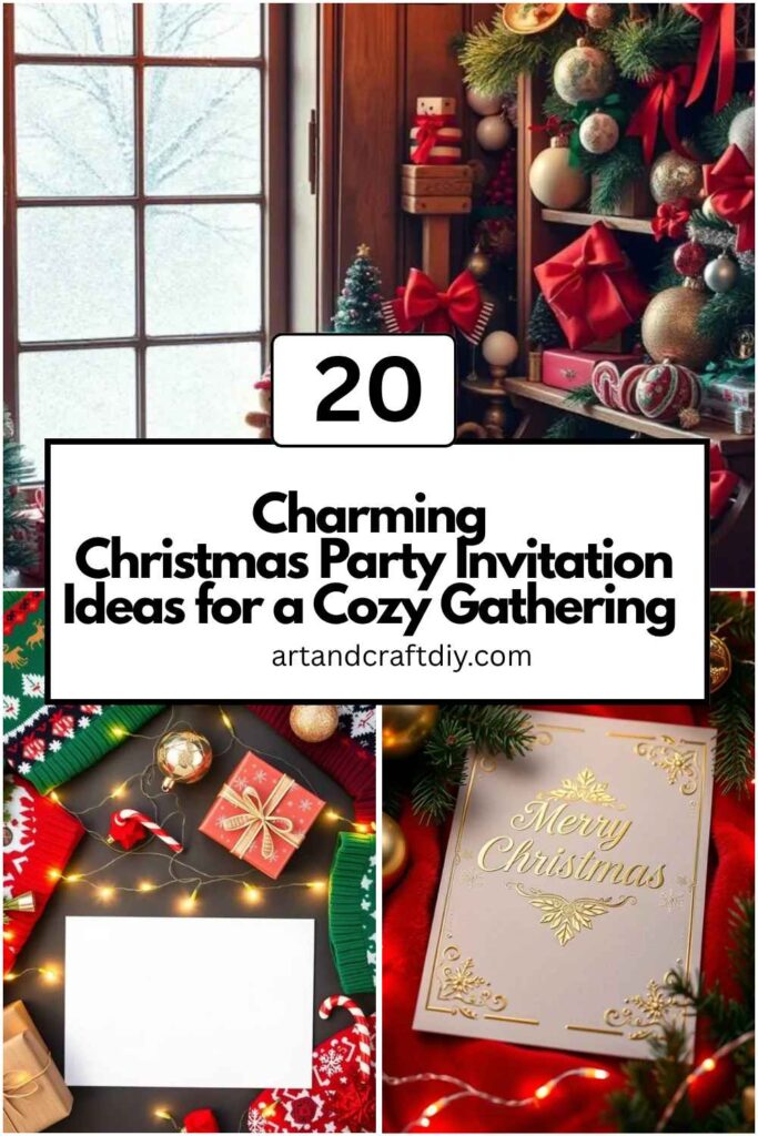 Christmas Party Invitation Ideas for a Cozy Gathering