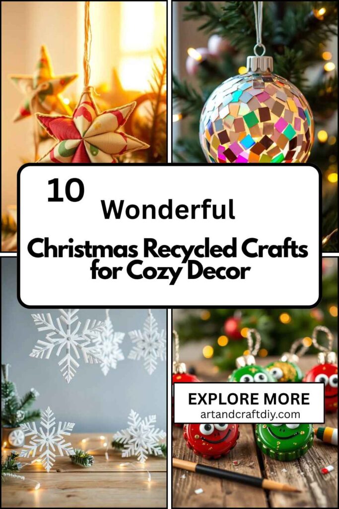 Christmas Recycled Crafts for Cozy Decor