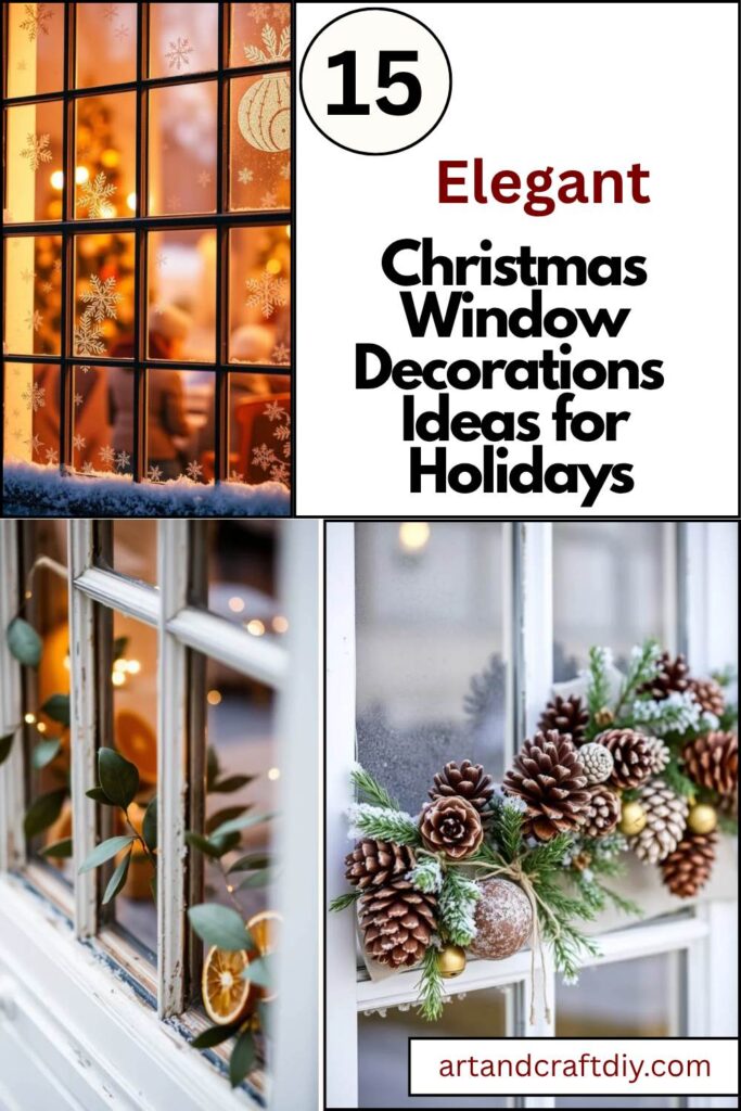 Christmas Window Decorations Ideas for Holidays