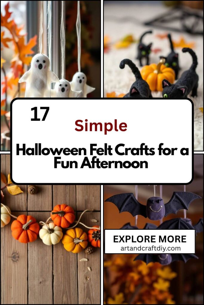 Halloween Felt Crafts for a Fun Afternoon