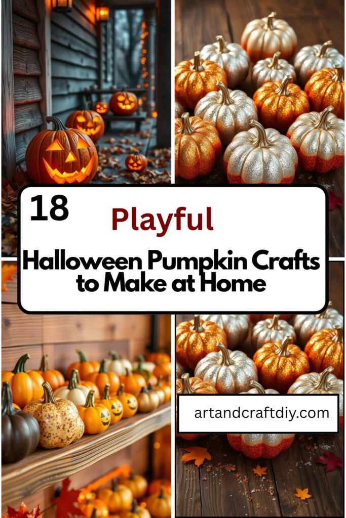 Playful Halloween Pumpkin Crafts to Make at Home