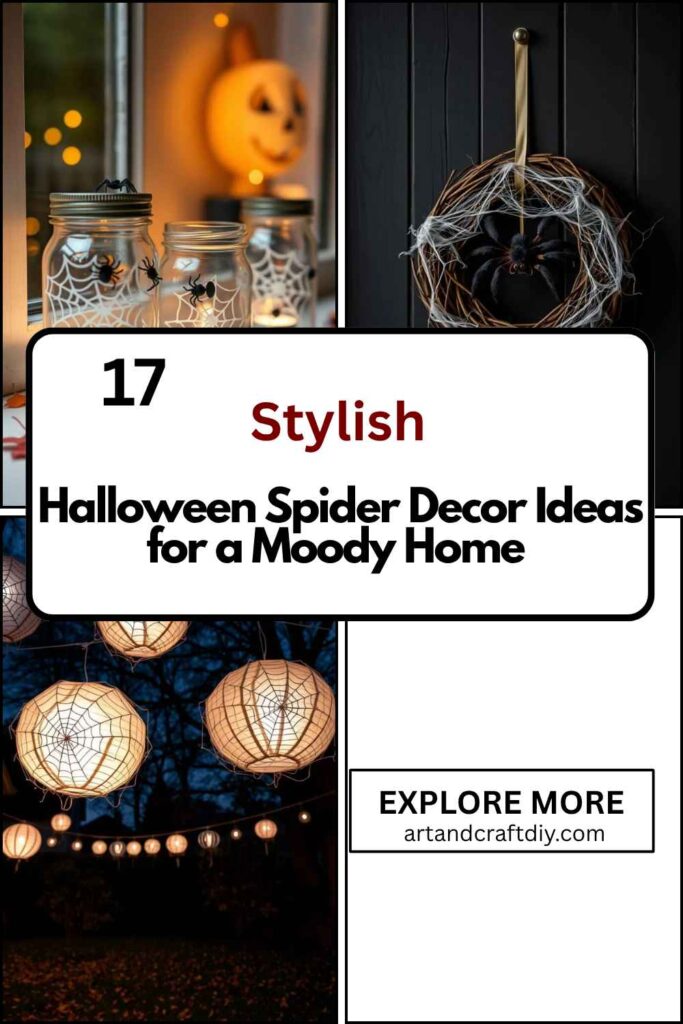 Halloween Spider Decor Ideas for a Moody Home