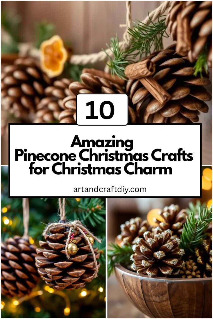 Pinecone Christmas Crafts for Christmas Charm