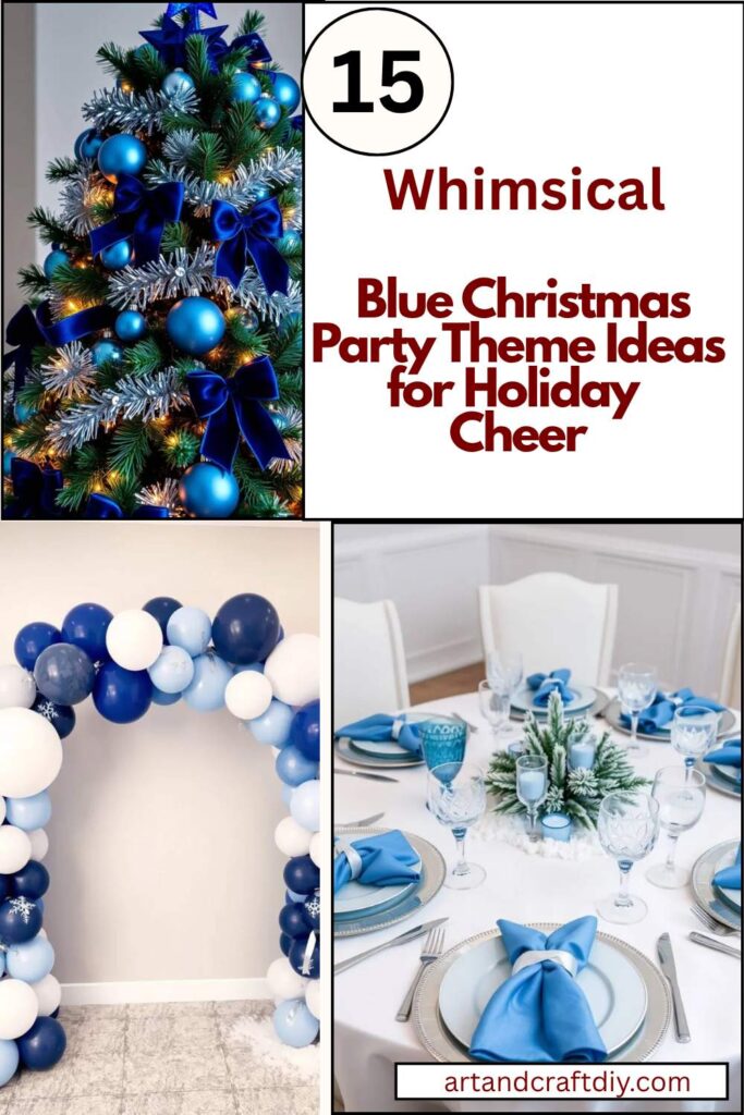 Whimsical Blue Christmas Party Theme Ideas for Holiday Cheer
