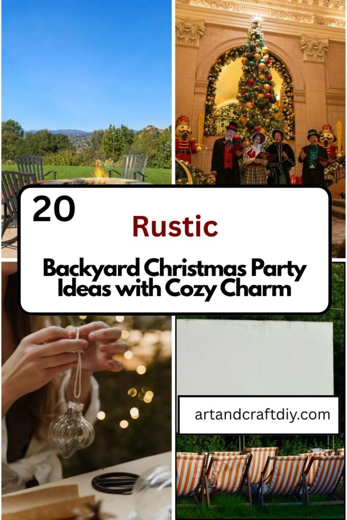 Backyard Christmas Party Ideas with Cozy Charm