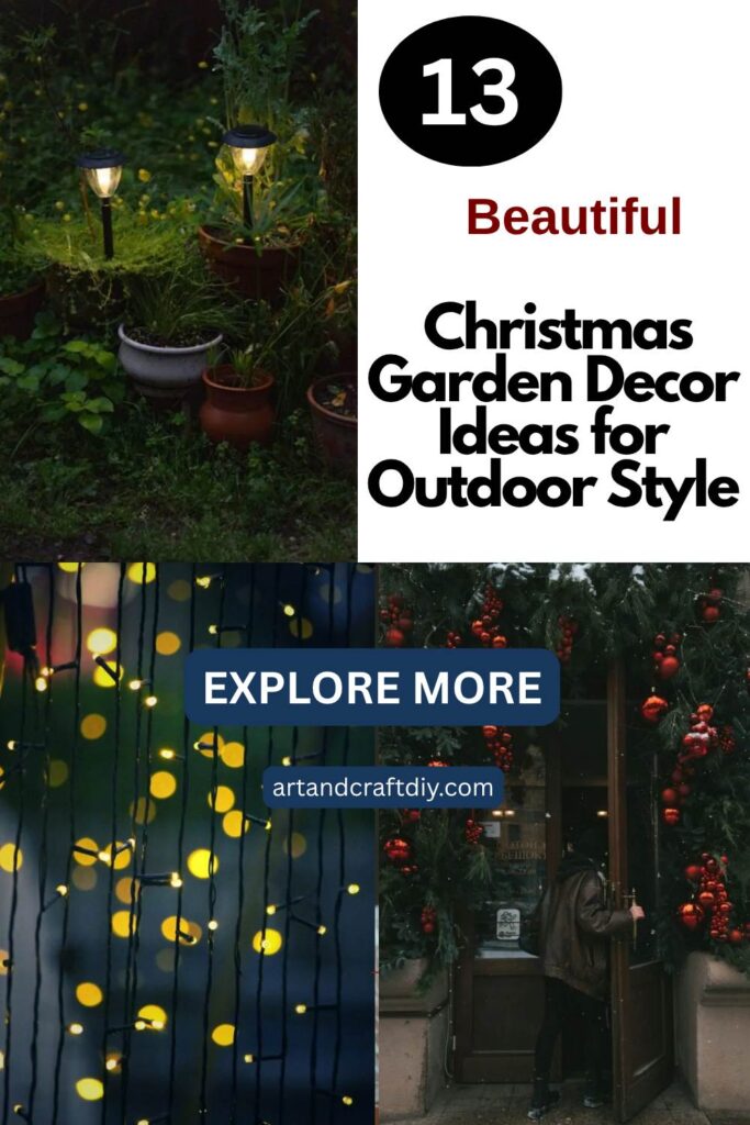 Christmas Garden Decor Ideas for Outdoor Style