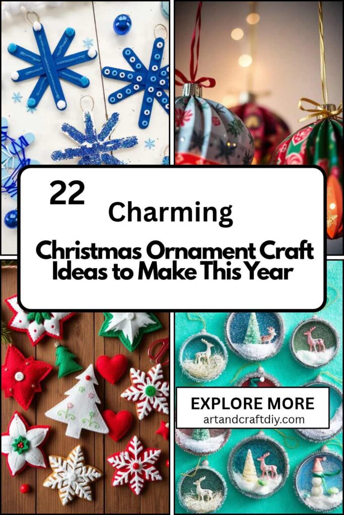 Christmas Ornament Craft Ideas to Make This Year