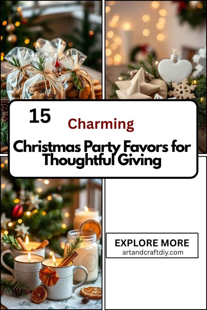 Christmas Party Favors for Thoughtful Giving