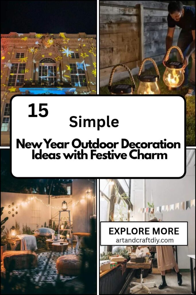 New Year Outdoor Decoration Ideas with Festive Charm